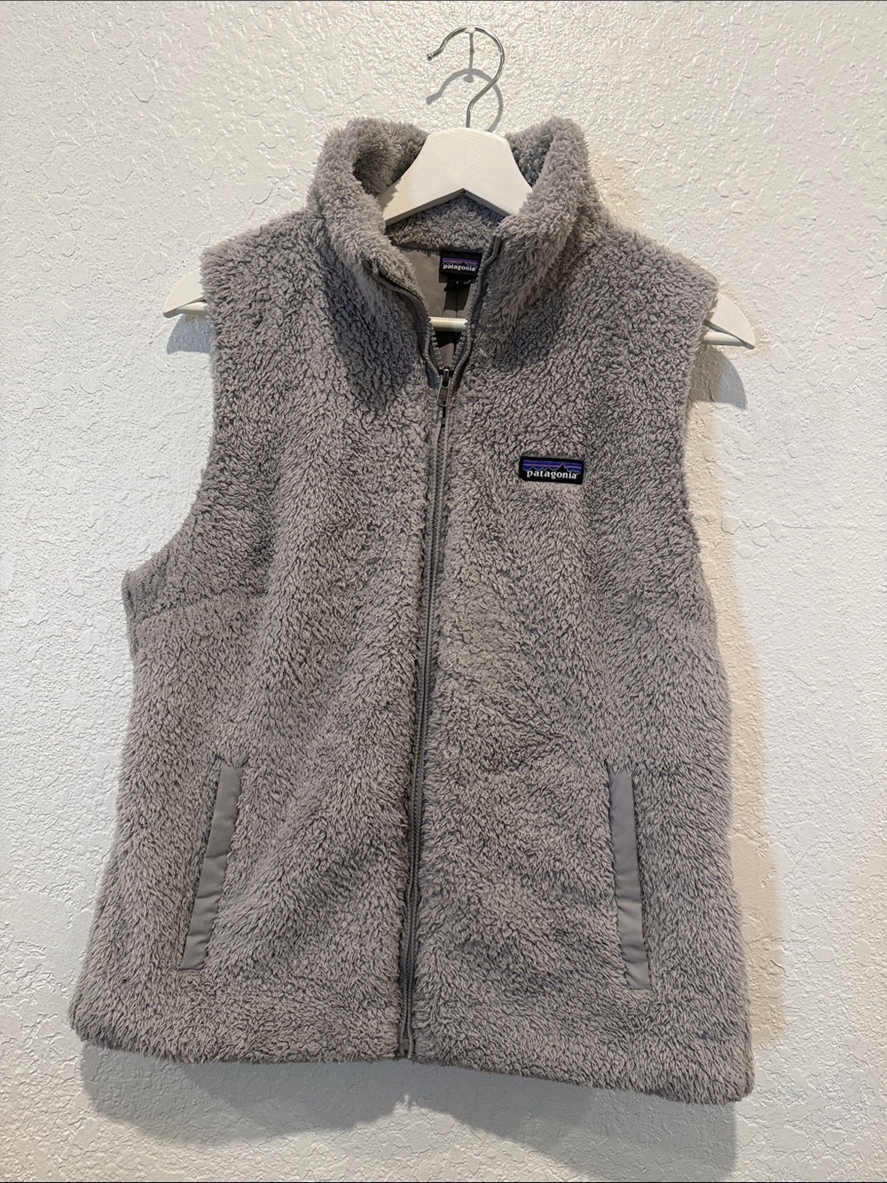Patagonia Light Gray Fleece Vest
